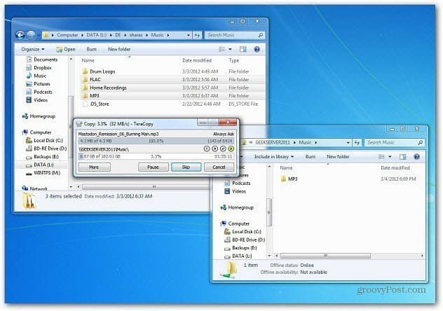 Windows 8: Použití funkce kopírování nového souboru