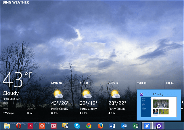 Aktualizace Windows 8.1: Nové funkce hlavního panelu pro moderní aplikace