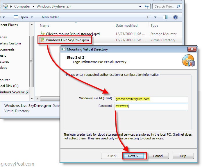 Připojte Windows Live SkyDrive k písmenu jednotky v Průzkumníkovi Windows [How-To]