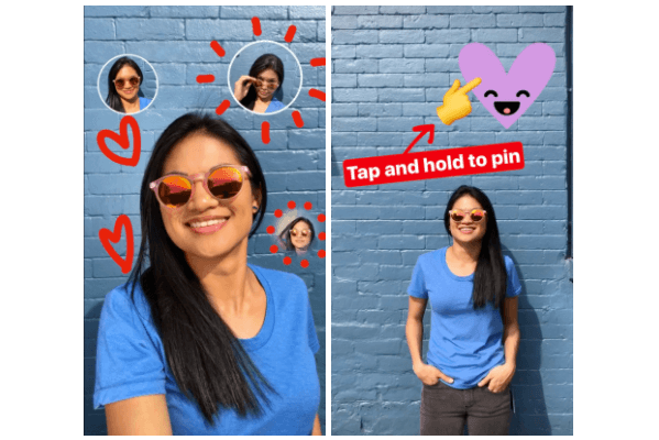 Instagram zavedl novou funkci, kterou nazývá Pinning, což umožňuje uživatelům převést jakoukoli fotografii nebo text na nálepku pro svá videa nebo obrázky Instagram Stories, dokonce i selfie.