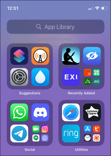 knihovna aplikací pro iphone