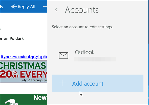 Mail aplikace Windows 10