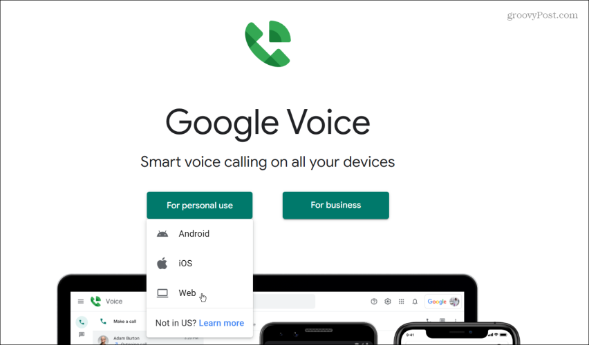 používat Google Voice k volání z počítače