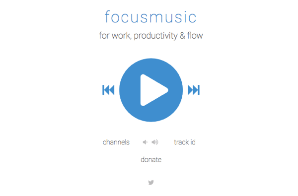 Získejte hudbu pro zaostřování na FocusMusic.fm.