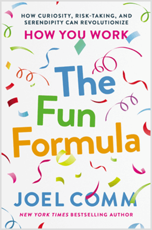 Fun Formula od Joela Comma má přebal knihy s barevnými konfety a bílým pozadím.
