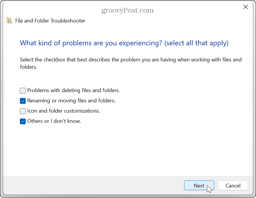 Chyba zip ve Windows 11